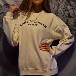 White Lake Michigan Unsalted Crewneck
